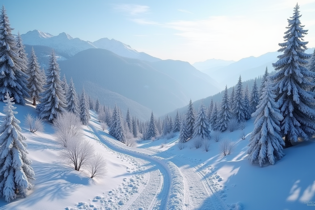montagne enneigée
