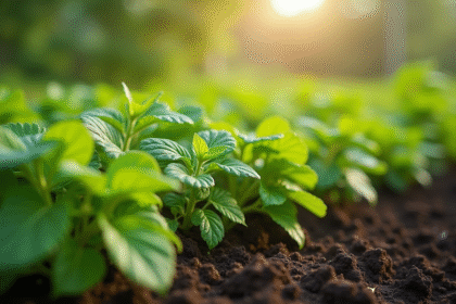 Plantes compagnes prospérant dans un jardin potager luxuriant
